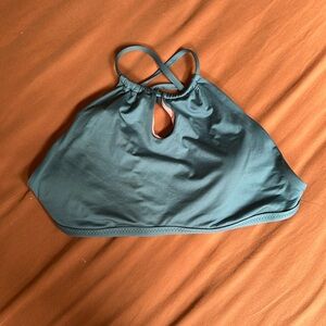 Teal bikini top
